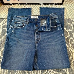 Abercrombie and Fitch kick flares ultra high rise